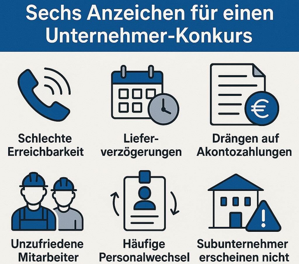 Unternehmer Konkurs Bauunternehmen Pleite Bauherren Podcast Baublog