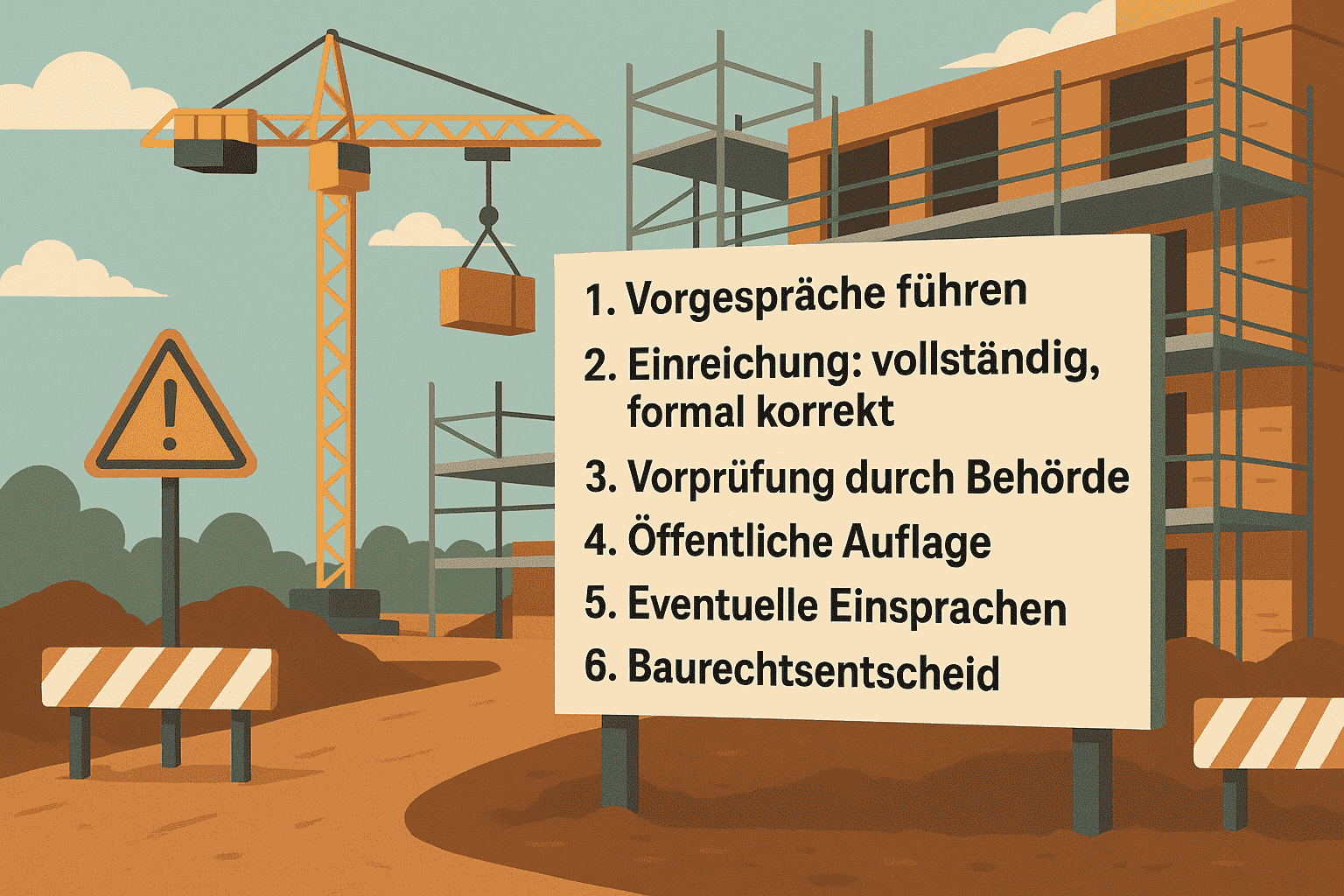 Bauprozess Baubewilligung