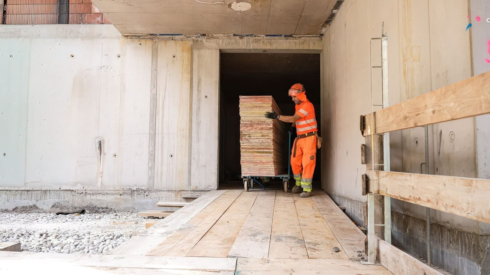 Baustellenlogistik Lastentransport