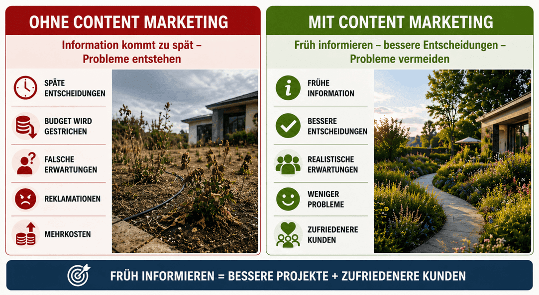Gartenbau Marketing, Gartenbaufirma Onlinemarketing, Baublog