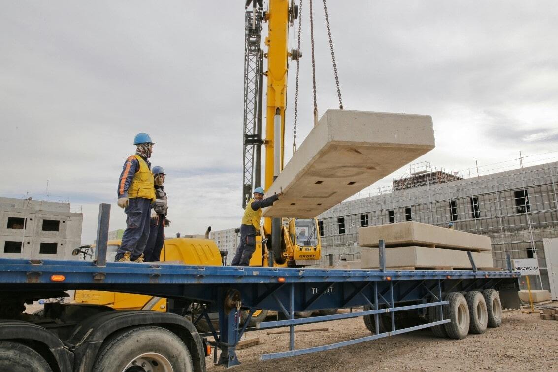 Baulogistik Lastentransport
