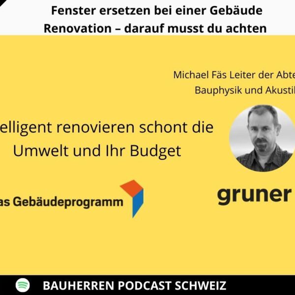 Ein Bild zu Fenster ersetzen bei einer Gebäude Renovation - ein Experte berichtet